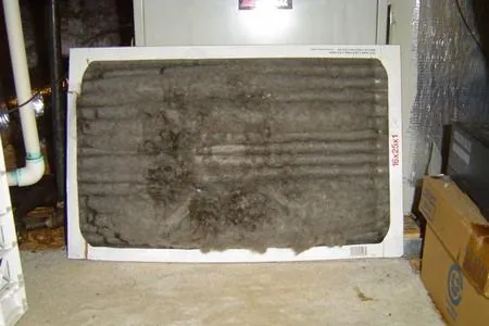 Dirty furnace filter
